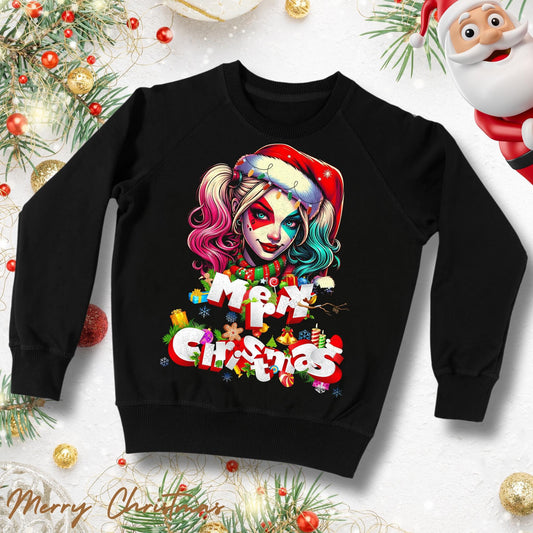 Christmas Sweater Harley Quinn - Kids