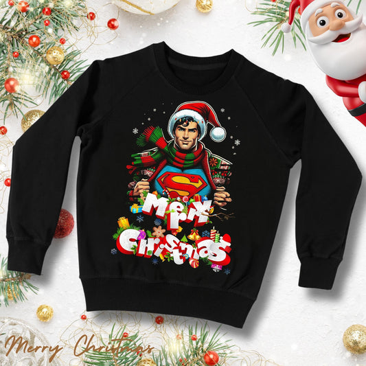 Christmas Sweater Superman - Kids