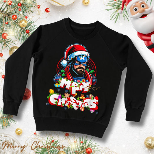 Christmas Sweater Captain America - Kids