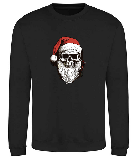 Christmas Sweater Santa Skull 1 Unisex