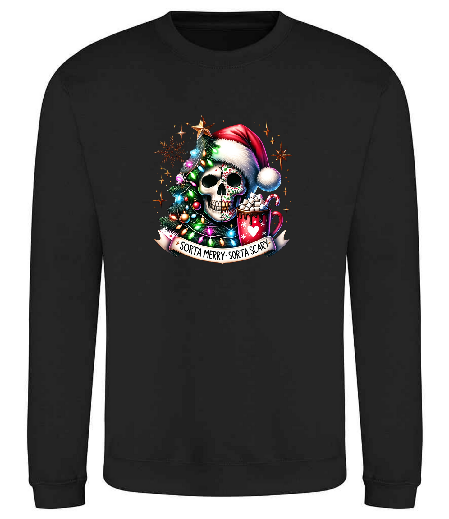 Christmas Sweater Santa Skull 2 Unisex