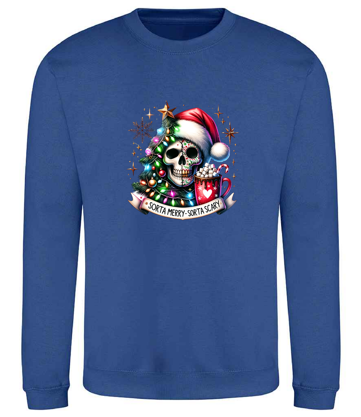 Christmas Sweater Santa Skull 2 Unisex