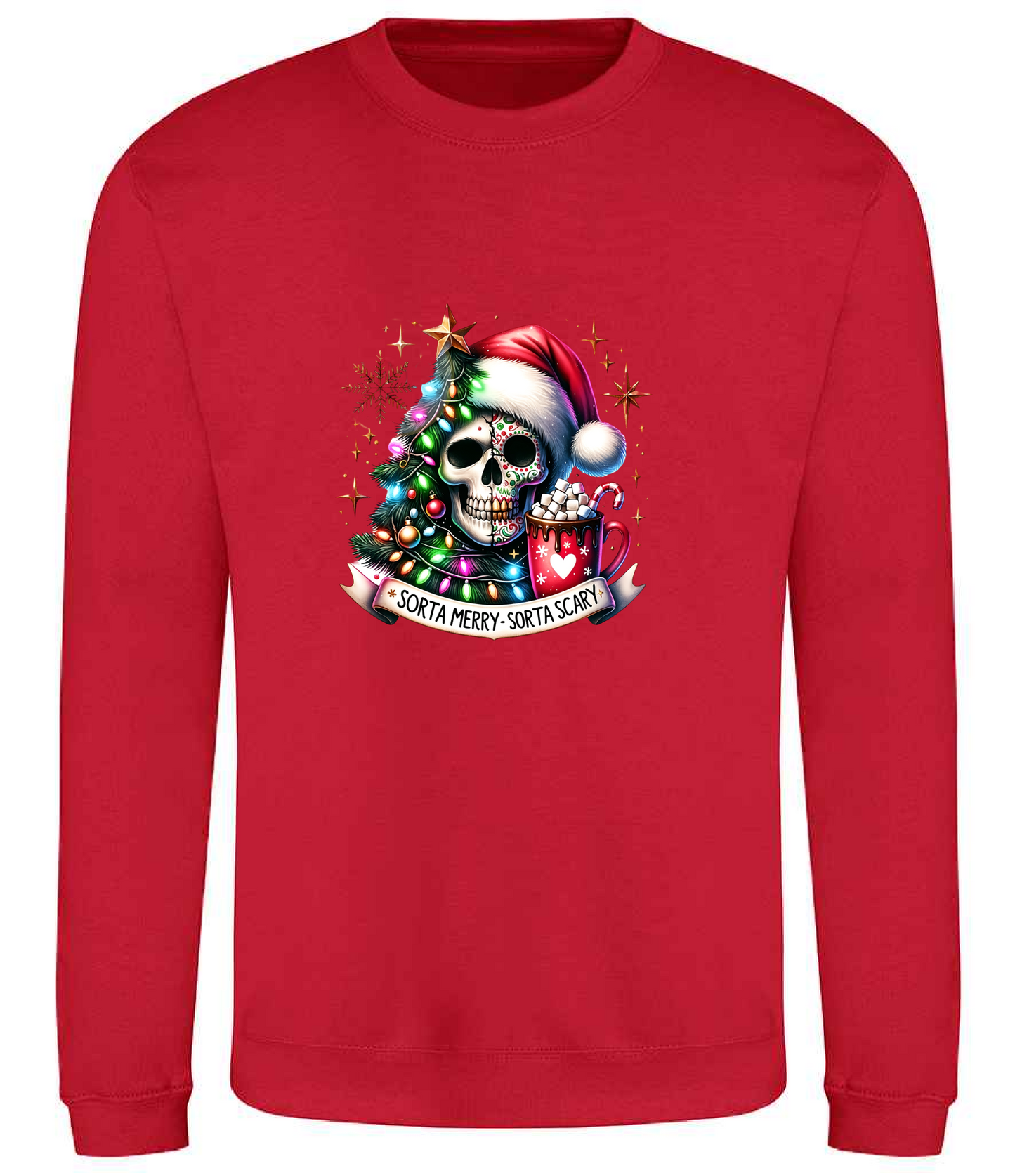 Christmas Sweater Santa Skull 2 Unisex