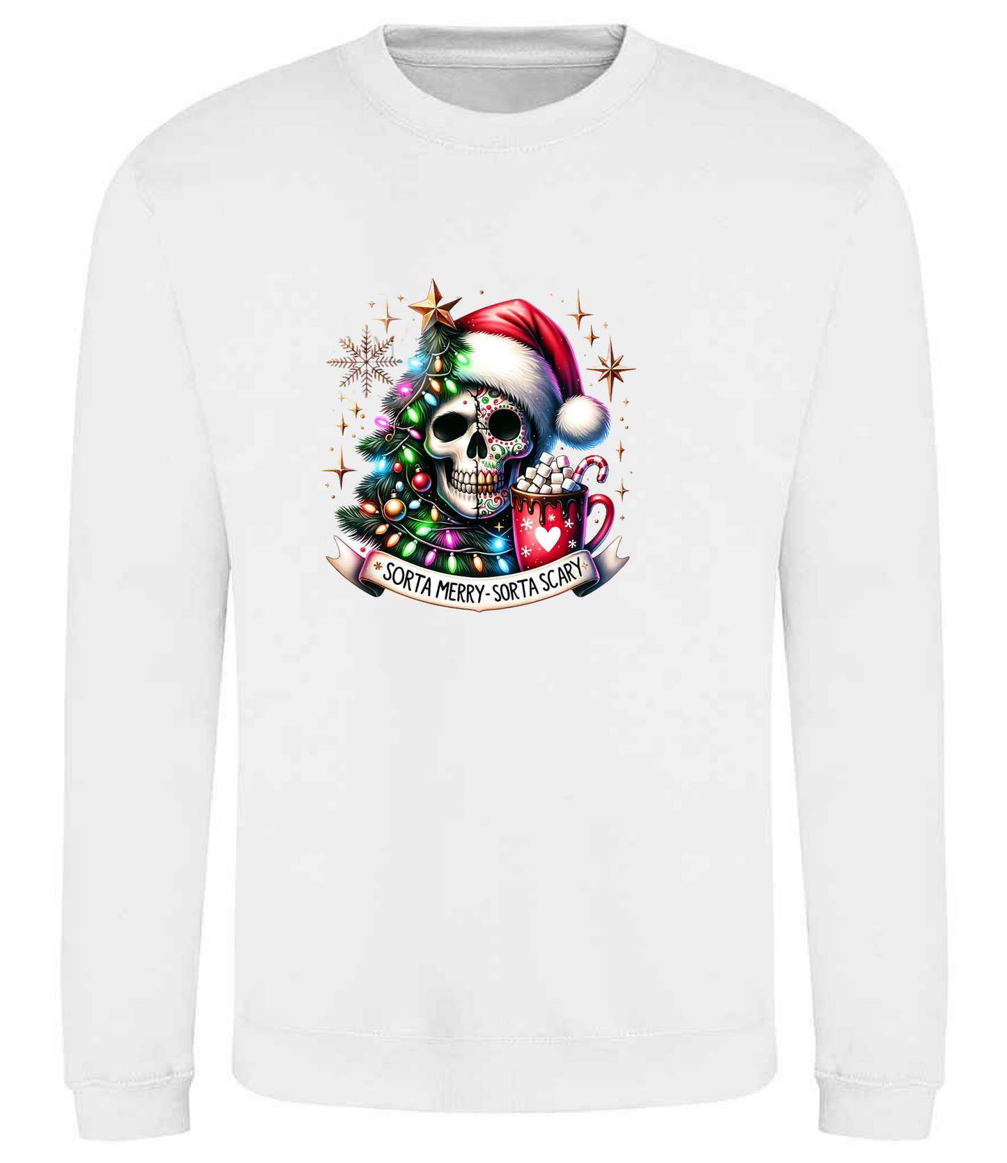 Christmas Sweater Santa Skull 2 Unisex